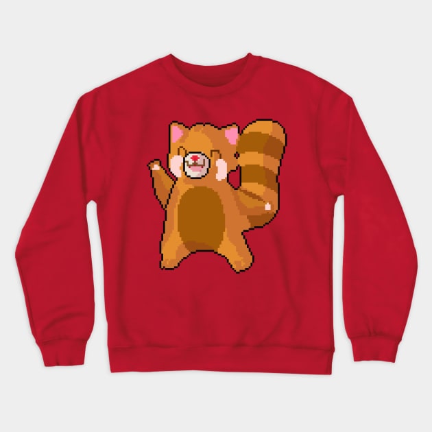 Pixel Squirrel Charm Crewneck Sweatshirt by Pixel.id